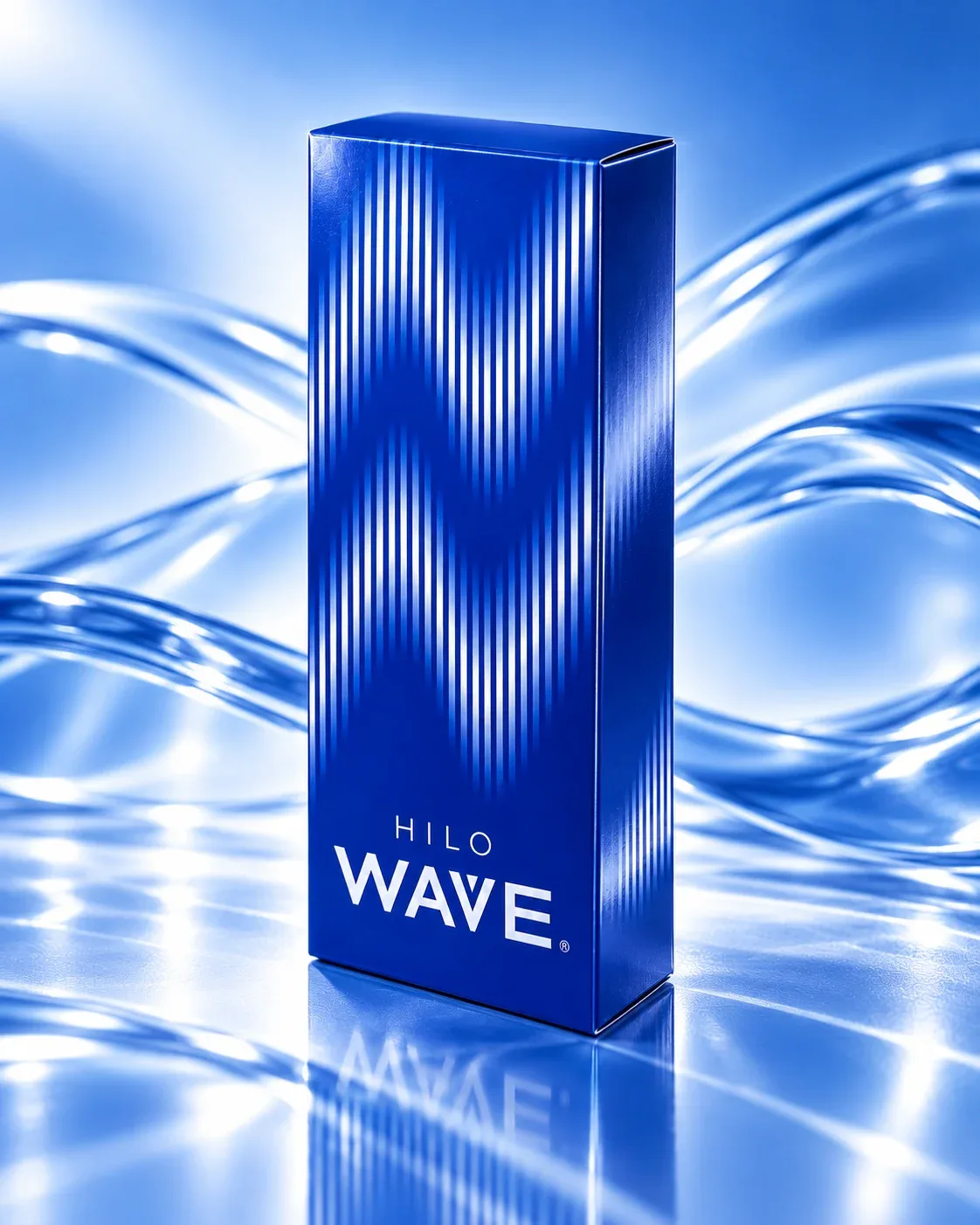 HILO WAVE 2mL dual hyaluronic acid skin booster syringe and original product packaging