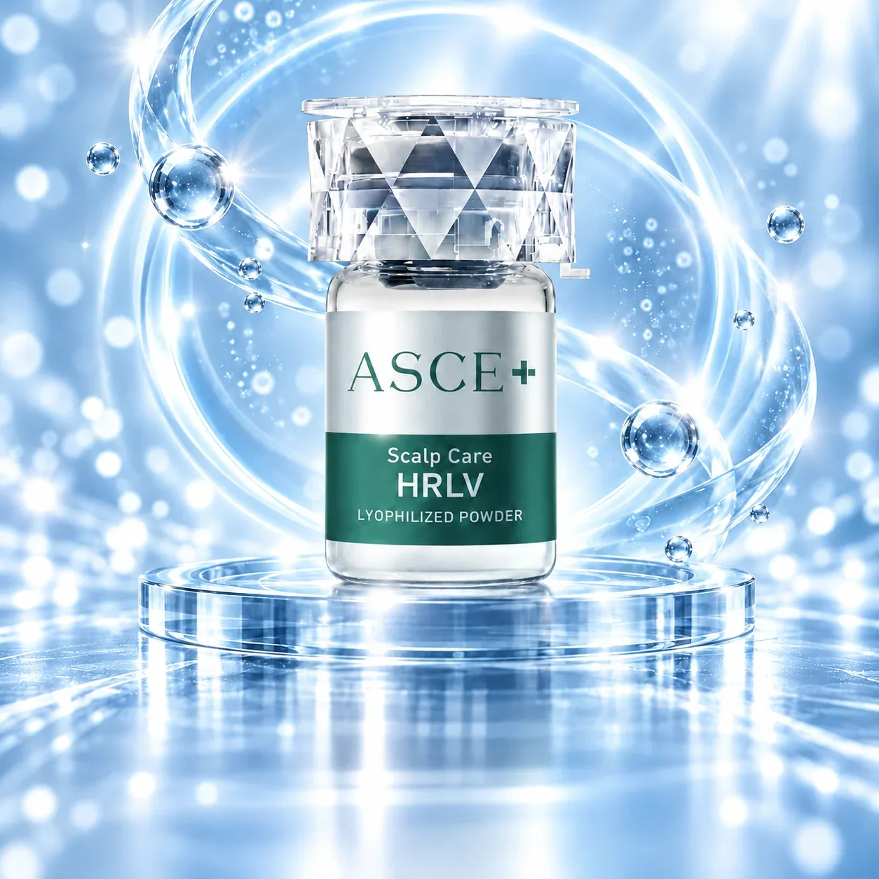 ASCE+ HRLV Korean exosome hair and scalp booster, 20mg × 5 vials by ExoCoBio